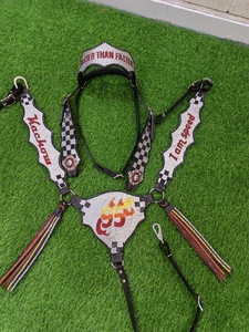 Accesorios para Caballos de Primera Calidad 2026, Cabezada de Cuero Personalizada con Pechera para Montar a Caballo, Color Marrón - Product Image 4