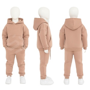 Conjunto Deportivo Informal de Algodón para Niños, con Capucha y Bloques de Color, Manga Larga, con Bolsillos Laterales, para Otoño - Product Image 5