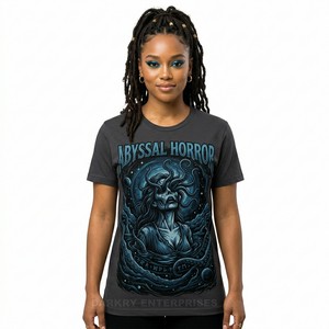 T-shirt Femme Horreur Nautique Capitaine de Mer Bateau Fantôme T-shirt Graphique Esthétique Pirate Vintage en Coton Fabricant Personnalisé - Product Image 3