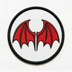 Parche Termoadhesivo Bordado a Máquina Personalizado con Diseño de Esqueleto y Cuernos de Diablo, Emblema Cosido al por Mayor para Ropa y Bolsos - Product Image 5