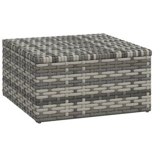Ensemble de salon de jardin en rotin PE anthracite, acier thermolaqué couleur gris - Product Image 5