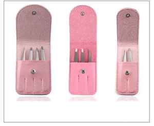 Multi Color Stainless Steel Eyebrow Tweezers With Pouch Packaging At Best Prices With Custom Logo Free Samples By Hexa Care - Product Image 3