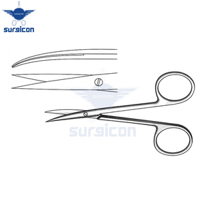 Tijeras Iris-Kilner de 11.5 cm (4½ Pulgadas), Afiladas, Curvas, Estándar, de Acero Inoxidable, Reutilizables, Quirúrgicas, para Cirugía Plástica - Product Image 4