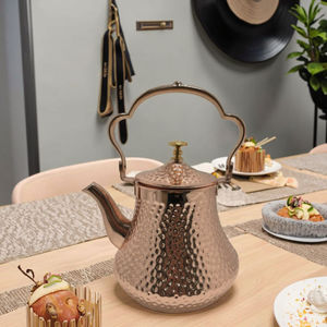 Bold Blossom Exclusively Designed Pure <b>Copper</b> Ayurveda Health Metal Kitchen Decorative Kettle for Tea Lovers & Home Restaurants - Product Image 4