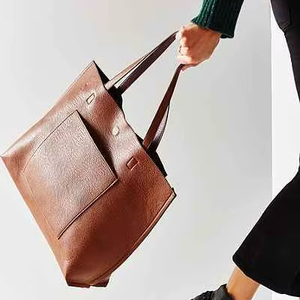 Vintage Handmade <b>Leather</b> Tote Bag Women Durable Spacious Travel Handbag - Product Image 1