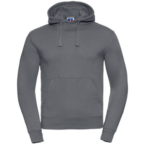 Sudadera con Capucha para Hombre, Color Gris Sólido, Algodón French Terry, Bolsillo Canguro, Corte Regular, Estilo Casual, para Otoño - Product Image 1