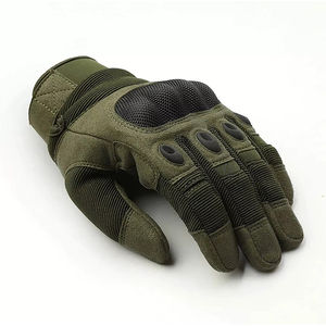Gants tactiques en cuir pleine main respirants, antidérapants et protecteurs pour l'entraînement en extérieur, le VTT et les écrans tactiles - Product Image 4