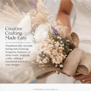 Tissu en toile de jute naturelle vendu au mètre, rouleau de toile de jute naturelle, 20 pouces de large x 100 yards, 10 onces – Matériau écologique pour décoration rustique - Product Image 3