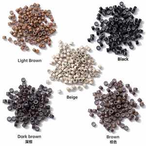 Hair Extensions Micro Rings Links <b>Beads</b> for I Tip and Stick Tip Extensions - Product Image 6