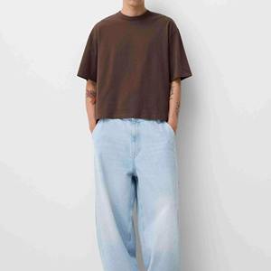 Camiseta Oversize de Lujo para Hombre, 100% Algodón Pesado, Cuello Redondo, Corte Holgado, de Alta Calidad - Product Image 3