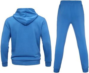 Ensemble de survêtement léger BROOXLY SPORTS pour homme, 100 % coton, imperméable, éco-responsable, veste zippée en polaire et pantalon de jogging 2-en-1 - Product Image 2