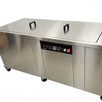 Cuiseur sous vide 500L pour cuisine centralisée, à chauffage ultrasonique uniforme de tout le bac, pour une production en série, une cuisson lente, une meilleure saveur et une viande tendre.