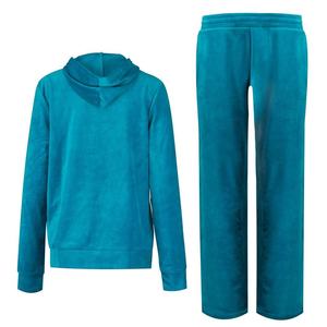 Conjunto Deportivo de Dos Piezas de Terciopelo al por Mayor, Sudadera con Capucha Transpirable de Poliéster y Algodón, Traje de Jogging con Logotipo Personalizado, Conjunto de Sudadera de Terciopelo Premium para Invierno - Product Image 4