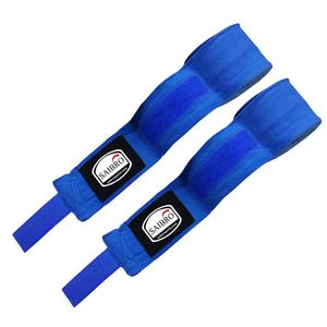 Bandages de main en coton respirants de haute qualité, réglables en longueur, pour l'entraînement de MMA et de boxe, logo personnalisé imprimé, protection - Product Image 1