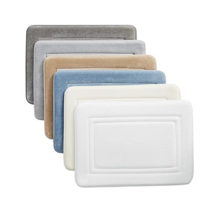 Thick Velveteen Bath <b>Mat</b> Eco-Friendly Non-Slip Soft Water Absorption Jacquard Embroidered Polyester Animal Print Home Hotel Use - Product Image 2