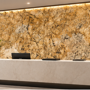 Mármol Pulido ALPINE GOLD Ecológico con Vetas Negras, Blancas y Verdes, Gran Losa, Diseño de Modelo 3D, Decoración Moderna para Paredes de Sala de Estar - Product Image 1
