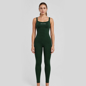 ZT Sportswear Womens Custom Solid Sports Jumpsuit Hollow Back One Piece Activewear <b>Bodysuit</b> Breathable Four-Way Stretch Tight - Product Image 1
