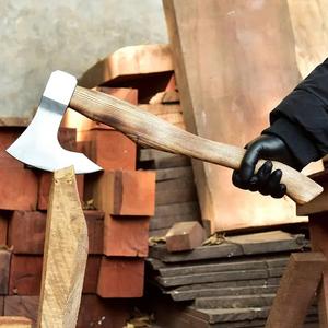 THEWIZ CRAFTS Long Bushcraft Hatchet High Carbon Steel Tomahawks Ash <b>Wood</b> Handle Industrial Grade Survival Camping <b>Axe</b> 3-Year - Product Image 1