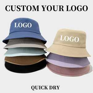 Casquette Bob Unisexe Personnalisable à Séchage Rapide, Couleur Unie, en Maille Polyester, pour Activités de Plein Air Printemps-Été, Décontractée, Adulte, 56-58CM - Product Image 1