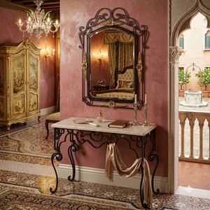 Mesa de Maquillaje Moderna de Metal Forjado a Mano para Dormitorio - Product Image 3