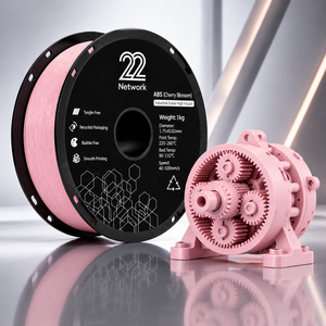Filament d'imprimante 3D ABS 22 Network Cherry Blossom 1,75 mm 1 kg, qualité industrielle, haute résistance aux chocs - Product Image 1