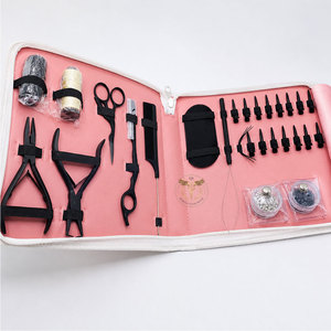 Professional Hair Extension Installation Tool Kit with Micro Ring Pliers, Hook, Loop <b>Needle</b> & Hair Extension <b>Beads</b> - Product Image 2