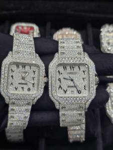 Reloj Mecánico de Alta Calidad con Incrustaciones de Moissanita VVS, Cristal de Zafiro, Estilo Hip-Hop Totalmente Cubierto de Piedras Brillantes, Unisex - Product Image 5