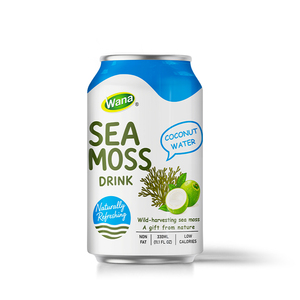 Bebida de Musgo Marino con Agua de Coco 330ML Naturalmente Refrescante Bajo en Grasa en Lata - Product Image 1