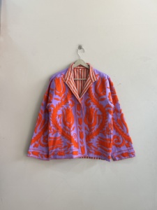 Chaqueta étnica bordada de algodón para mujer, regalo de dama de honor Suzani para ella - Product Image 2