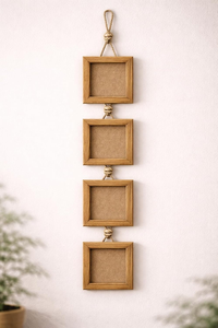 Natural Wood <b>Photo</b> <b>Frame</b> Set of <b>4</b> Wooden Picture <b>Frames</b> for Home Decor Handmade for Family <b>Photos</b> Wall Mount Decoration - Product Image 2