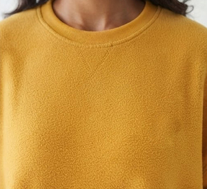 <b>Women's</b> Crew Neck Knitted Sweatshirt 100% Polyester Fleece Loose Fit Winter Casual Full Sleeve Breathable Sweat <b>Shirts</b> Ladies - Product Image 4