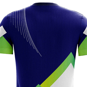 Camiseta de Fútbol Sublimada Personalizada, Nombre del Equipo, Número, Unisex, Manga Corta, Cuello Redondo, Ropa Deportiva de Poliéster que Absorbe la Humedad - Product Image 6