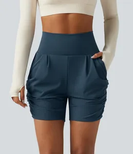 Shorts en lin/coton respirants et unis à taille mi-haute personnalisés pour femmes - Product Image 6