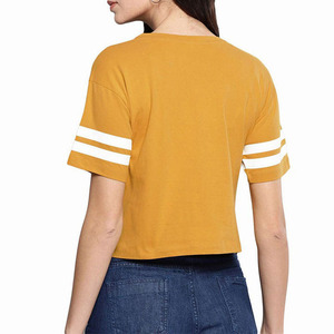 Women's Oversized Workout <b>Cropped</b> T Shirts Crew Neck Short Sleeve Casual Loose Summer Crop Tee <b>Tops</b> Cotton - Product Image 2