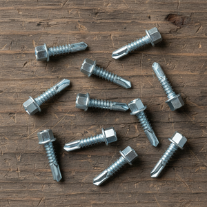 Tornillos Autoperforantes de Cabeza Hexagonal Métrica, Acero Inoxidable 304, Zincados, Rosca Gruesa, Clase 8.8 - Product Image 6