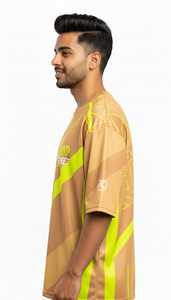 T-shirt tendance urbain surdimensionné à sublimation pour homme, style décontracté streetwear, look quotidien - Product Image 3