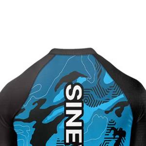 Rashguard MMA unisexe de haute qualité, respirant, à séchage rapide, écologique, UPF50, manches courtes, imprimé par transfert thermique - Product Image 5