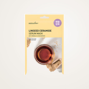มาส์กหน้า Miracleare Flaxseed Ceramide Serum Mask 23 มล. สำหรับผู้ใหญ่ ป้องกันอาการแพ้ บำรุงผิว มาส์กแผ่นแบบซอง - Product Image 2