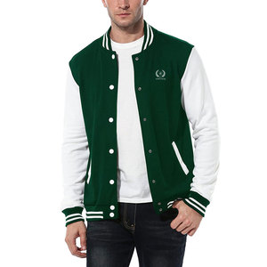 Veste d'hiver élégante pour homme, style Letterman, coupe-vent, écologique, décontractée, style universitaire, légère, confortable, 100% coton - Product Image 1