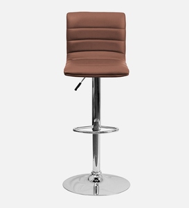 Black Leatherette Contemporary Commercial Bar <b>Stool</b> Swivel Counter Height Kitchen Furniture Cushioned <b>Seat</b> Ergonomic Adjustable - Product Image 3