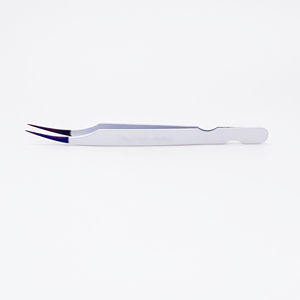 Pinzas de Acero Inoxidable DANTRIC IMPLANTS GJ-875 Blanco Perla Morado, Herramientas de Maquillaje para Salón de Belleza, Puntas Curvas Manuales de 10 mm - Product Image 5