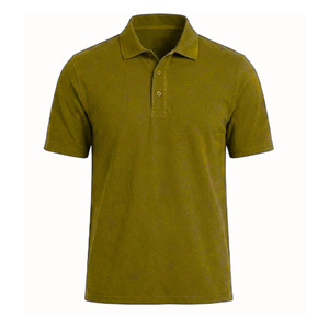 Camisa polo para hombre con botones, manga corta, de alta calidad, ODM, poliéster, impresión de logotipo personalizado, tela transpirable - Product Image 5