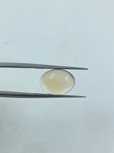 Collier en coquille de citrine semi-précieuse naturelle, couleur miel, ovale, transparent, 6,30 carats, pendentif tendance pour mariage - Product Image 2