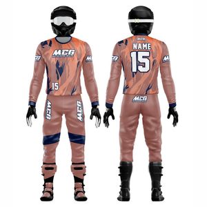 Impression numérique % polyester 220g respirant à séchage rapide unisexe adulte manches longues pour ATV Dirt Bike MTB BMX Motocross - Product Image 1