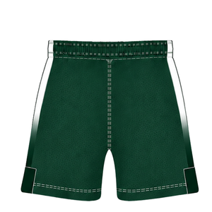 Ensemble de rugby vert foncé et blanc, maillot à manches courtes avec fermeture éclair sur le devant, short assorti, respirant, uniforme de sport pour l'entraînement en équipe - Product Image 6