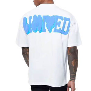 T-shirts pour hommes à impression en relief, T-shirts épais, Logo personnalisé, T-shirt pour hommes à impression en relief - Product Image 5