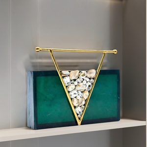 Luxury Handmade Resin Women’s Clutch <b>Bag</b> Elegant Evening Purse with Marble Effect Designer Acrylic Resin Handbag - Product Image 1