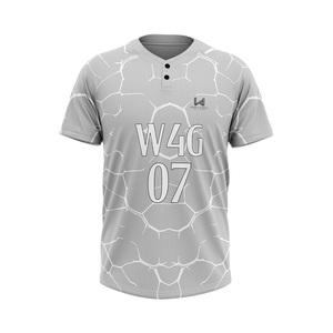 Maillots de baseball personnalisés pour adultes, 100% polyester, respirants, séchage rapide, positions de logo personnalisées, service OEM/ODM, maillots de haute qualité - Product Image 2