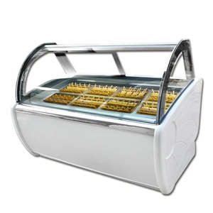 Congelador Exhibidor de Gelato Kolice SH-16 de Dieciséis Compartimentos con Vitrina Iluminada - Product Image 4