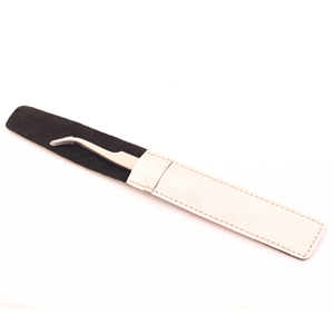 Pince à cils en acier inoxydable haute précision, antistatique et durable, emballée en pochette, prix de gros, marque privée - Product Image 4